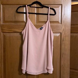 Torrid Blush Sophie Chiffon Double Layer Tank 1X